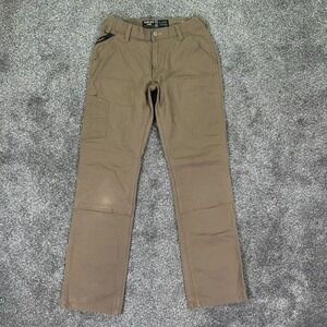 Ariat Rebar M4 Relaxed Straight Leg Fit Pants Mens 29x34 Workwear Khaki Durable